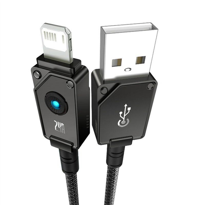 Image secondaire de Câble USB vers Lightning Baseus P10355802111-00 Noir 1 m