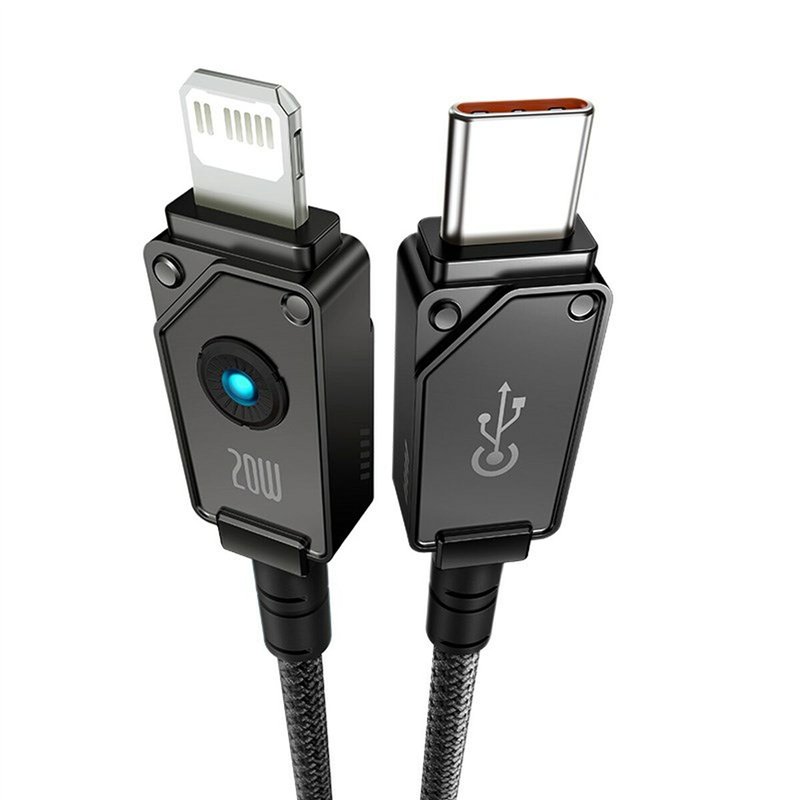 Image secondaire de Câble USB-C vers Lightning Baseus P10355803111-00 Noir 1 m
