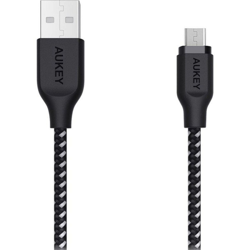Image secondaire de Câble USB vers micro USB Aukey CB-AM2 Blanc Noir 2 m