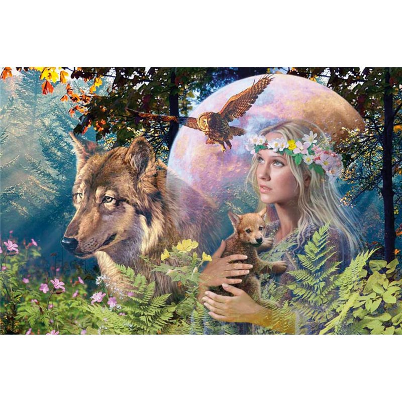 Image secondaire de Ravensburger - Puzzle Adulte - Puzzle 3000 pièces - Loups au clair de lune - Adultes et enfants à partir de 14 ans - Puzzle de q