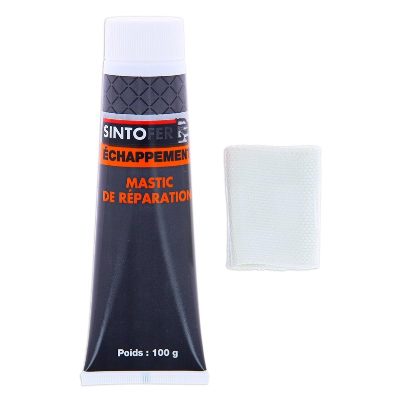 Black Kit de réparation d'échapement bandage souple + mastic : Sintofer