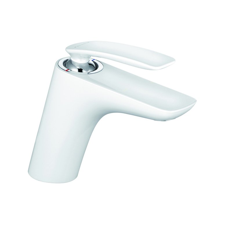 Kludi 520269175 Balance White Robinet de lavabo, Chrome/Blanc