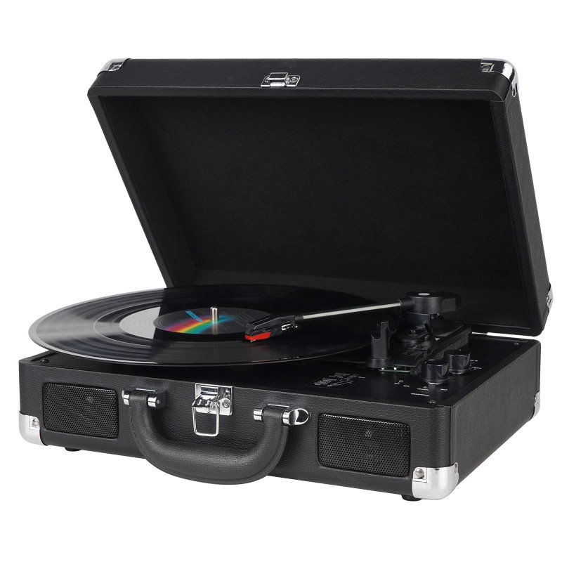 DIGITNOW! Platine Vinyle Retro Convertisseur Port USB 33/45/78 RPM avec Haut-parleurs intégrés, Tourne-Disque Vinyle à MP3 Codag