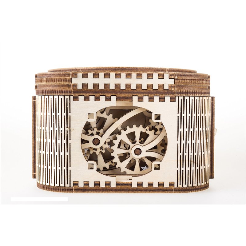 UGEARS Boîte au Trésor en Bois avec Clé (Puzzle Caché Secret) - Cadeau de Fête des Pères DIY Modèle Boîte de Rangement en Bois 3