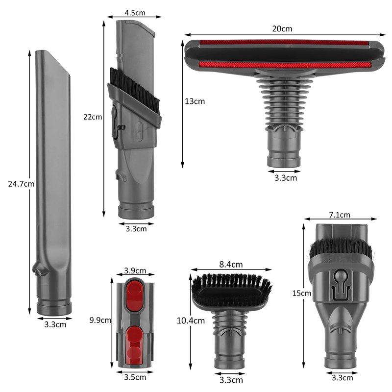 Image secondaire de Brosse Kit Accessoires pour Dyson V8 V7 Aspirateur avec Adaptateur,Total Clean Pièces pour Dyson V6 DC45 DC35 DC52 DC29 DC62 DC3