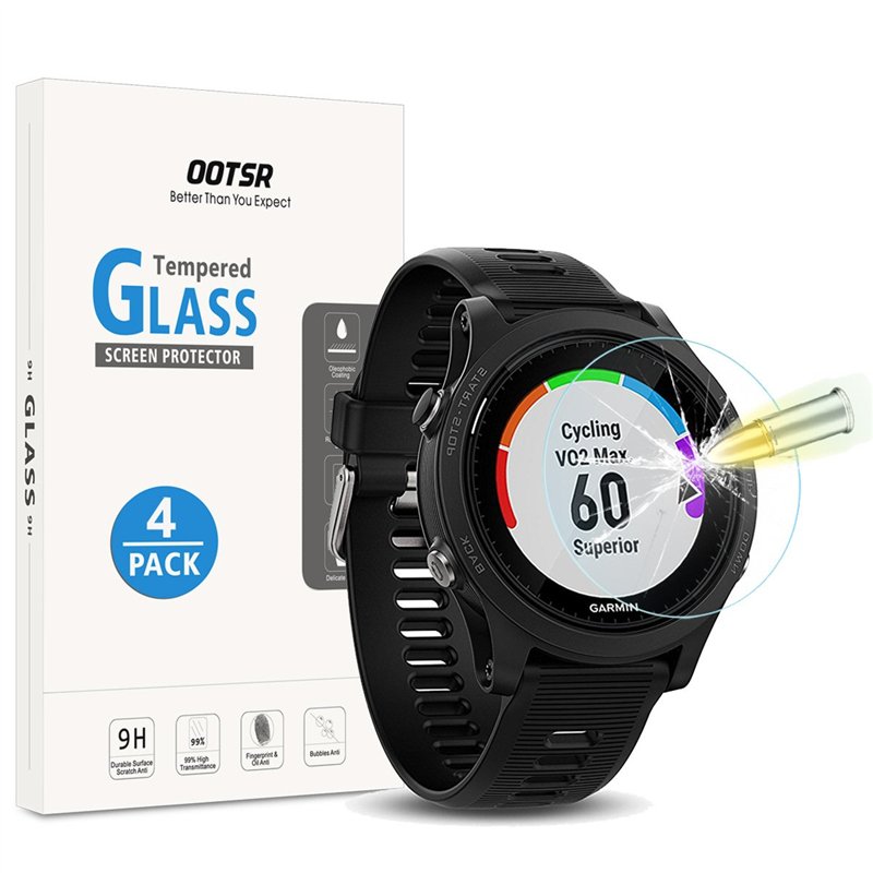 OOTSR [Lot de 4 Verre Trempé Protection D’écran compatible pour Garmin Forerunner 935, Films de Protection Écran compatible pour