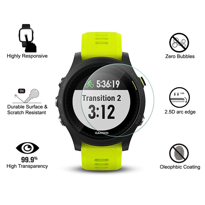 Image secondaire de OOTSR [Lot de 4 Verre Trempé Protection D’écran compatible pour Garmin Forerunner 935, Films de Protection Écran compatible pour