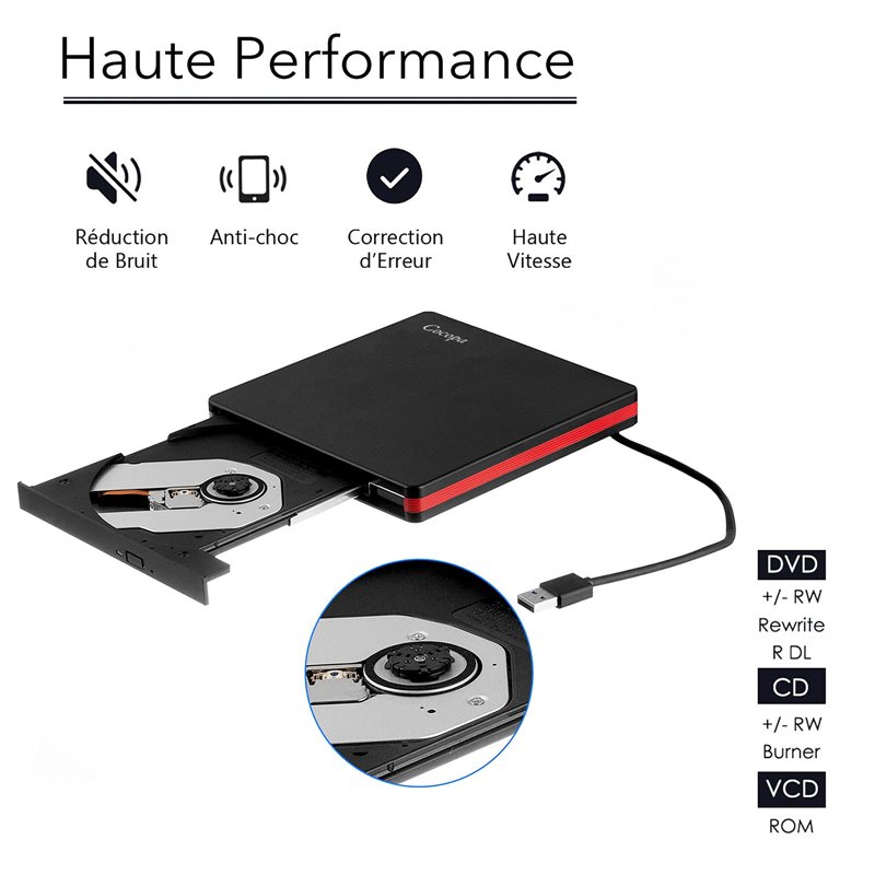 Image secondaire de Cocopa Lecteur DVD Externe