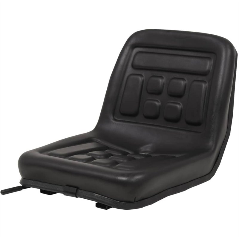 vidaXL Siège de Tracteur Universel Siège de Remplacement Rails Coulissants Avec un Trou de Vidange Réglable Horizontalement sur