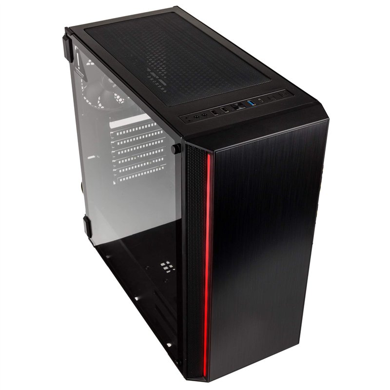 Image secondaire de Boîtier Moyen Tour E-ATX Ethereal RGB avec Panneau Vitré, Noir