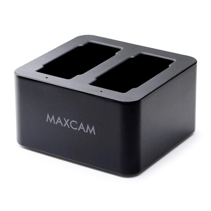 MAXCAM Chargeur de batterie double avec câble USB Type-C pour GoPro HERO12/HERO11/HERO10/HERO9 Noir