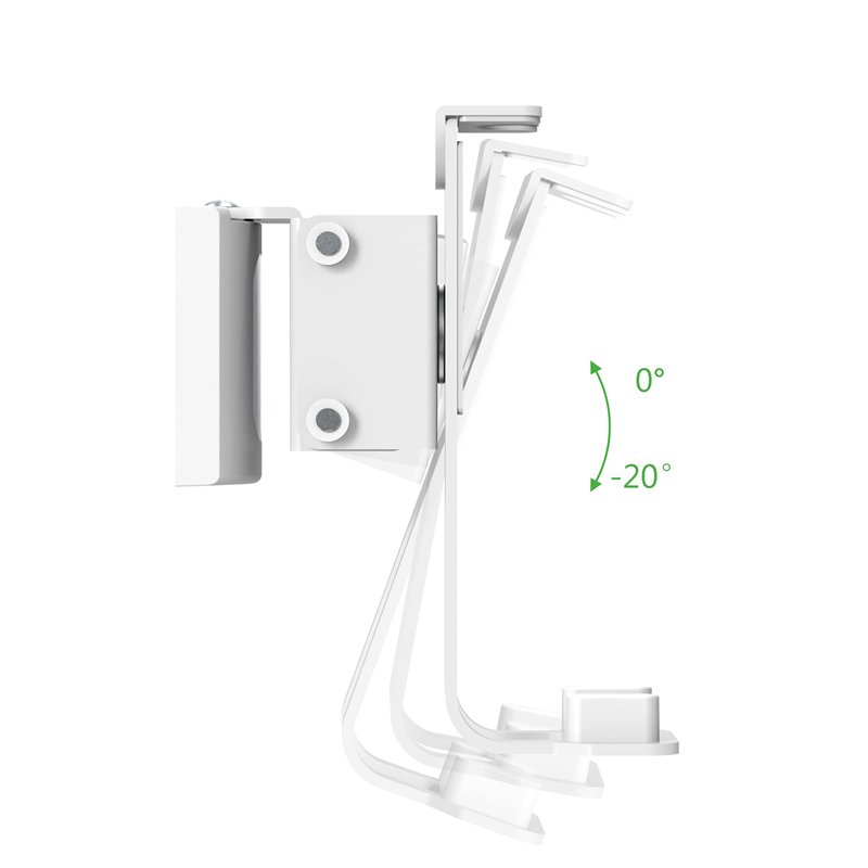 Image secondaire de conecto Support Mural pour Haut-Parleur Compatible avec Sonos® One, Sonos® One SL, Sonos® Play:1, Charge maximale : 3 kg, Blanc