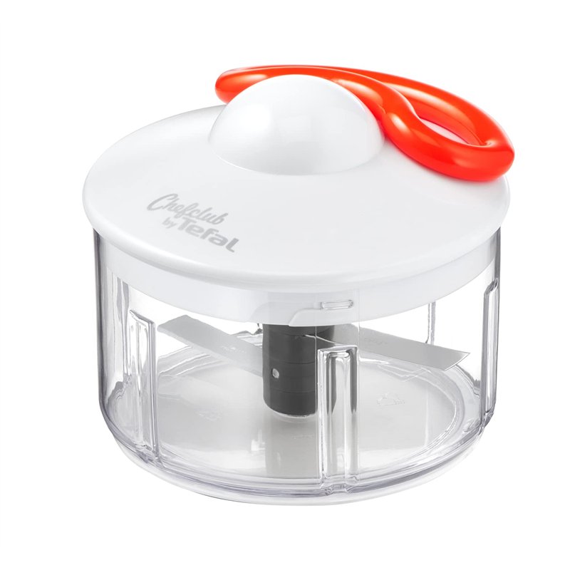 Tefal Chefclub by Tefal Hachoir 5 secondes 500 ml, Lames acier inoxydable, Hache et mélange parfaitement, Pesto, Houmous, Guacam