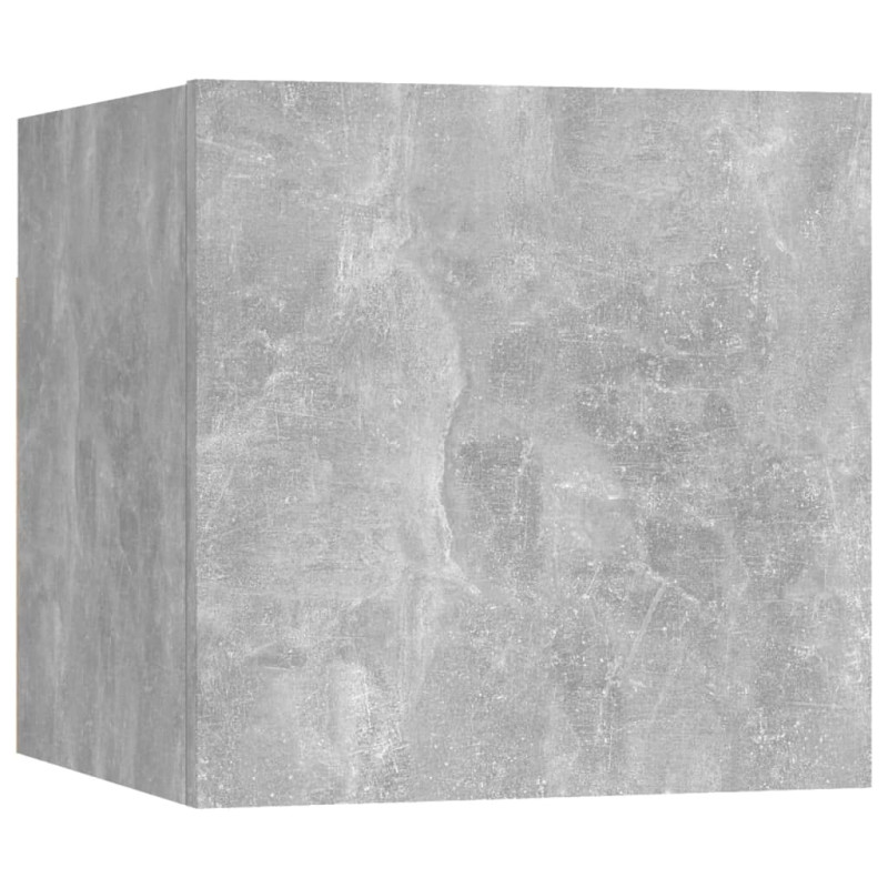 Image secondaire de vidaXL Tables de Chevet 2 pcs, Armoires de Nuit avec Compartiment, Armoires de Lit, Meubles de Rangement Chambre, Gris Béton Boi