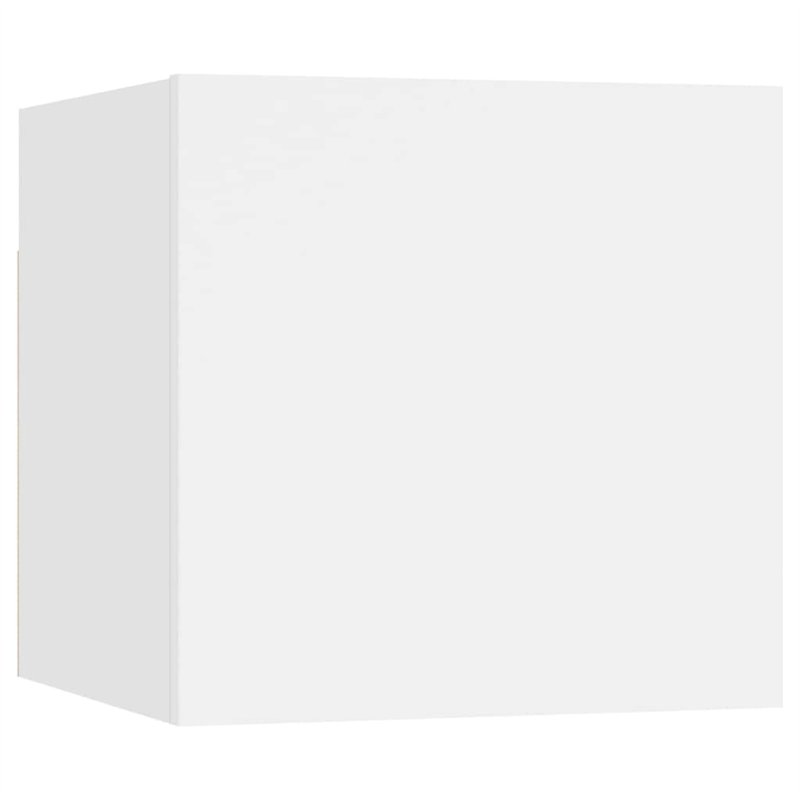 vidaXL Table de Chevet, Armoire de Nuit avec Rangement, Armoire de Lit, Meuble de Chambre à Coucher, Moderne, Blanc Bois d'Ingén