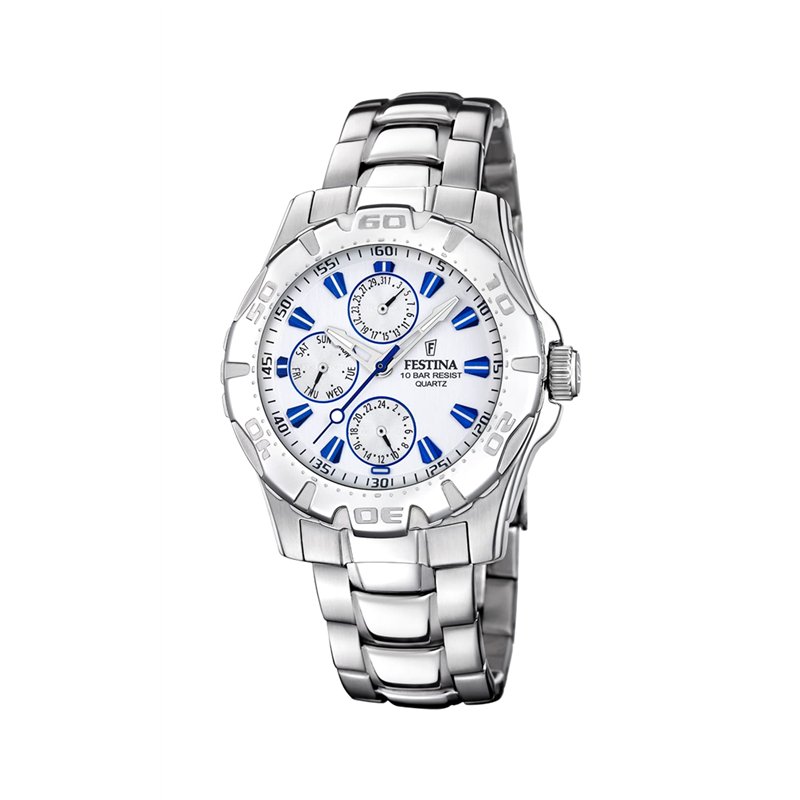Festina Homme Analogique Quartz Montre avec Bracelet en Acier Inoxydable F16242/K