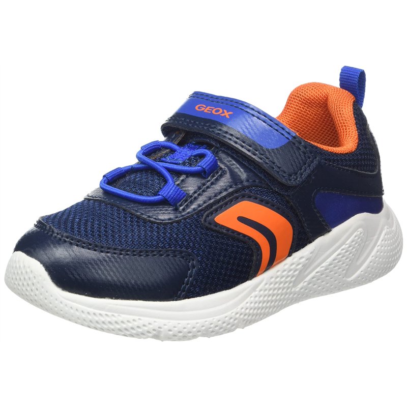 Geox Bébé Garçon B Sprintye Boy C Sneakers, Navy/Royal, 21 EU