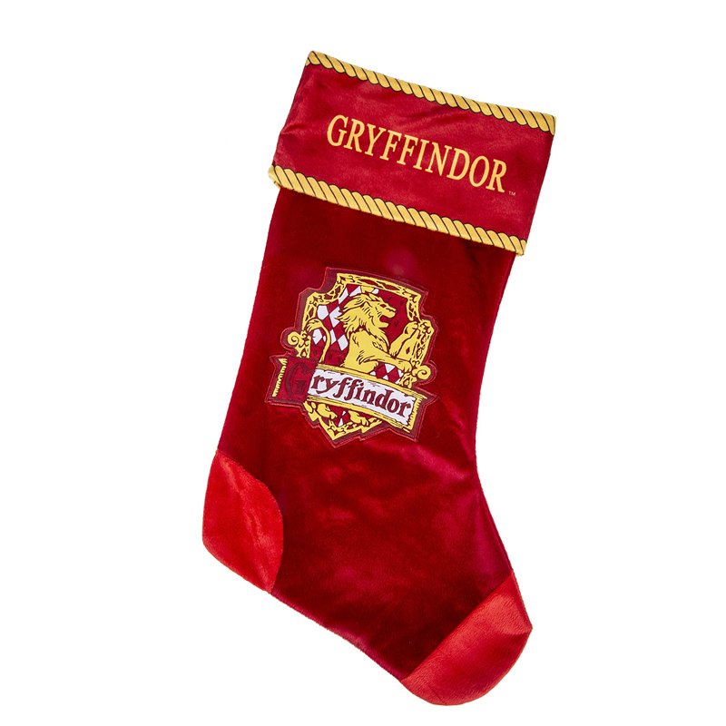 Merchoid Harry Potter Gryffondor Chaussette de Noël Grande maison de Poudlard Décoration de Noël Pochette cadeau