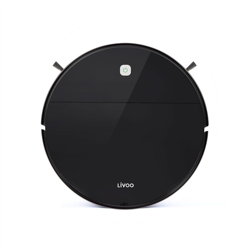Livoo - Aspirateur Robot DOH133 - Multi-surface, Autonomie 120 min, Puissance 450 PA, Silencieux, Filtration haute performance g