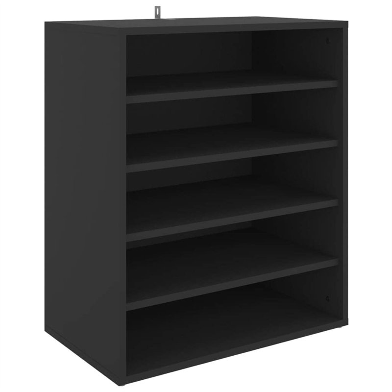 Image secondaire de vidaXL - Schuhregale & -schränke - Schuhschrank Schwarz 60x35x70 cm Spanplatte