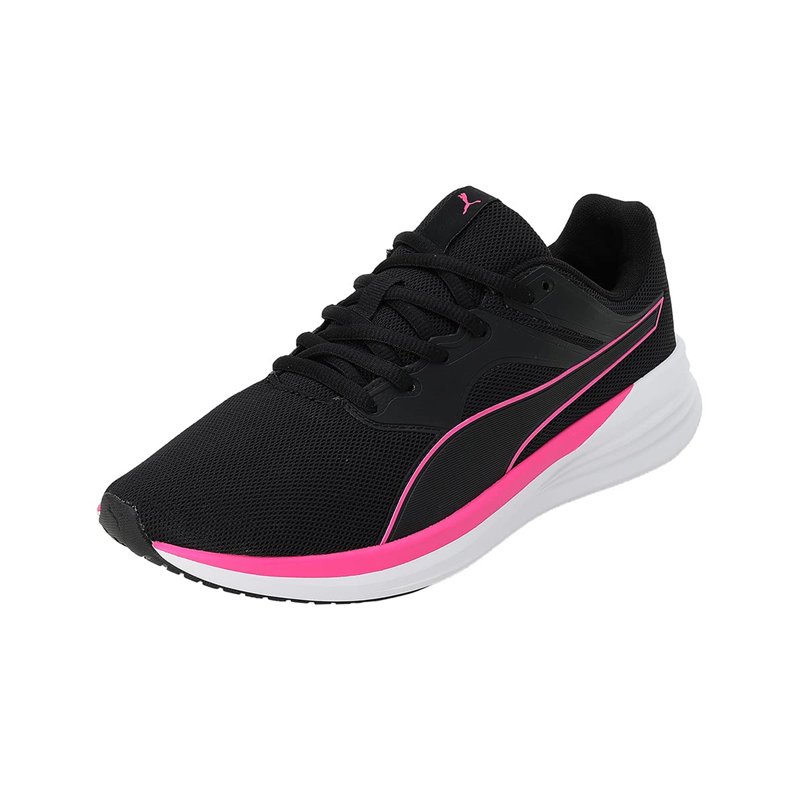 PUMA Unisex Adults' Sport Shoes TRANSPORT Road Running Shoes, PUMA BLACK-RAVISH-PUMA WHITE, 39