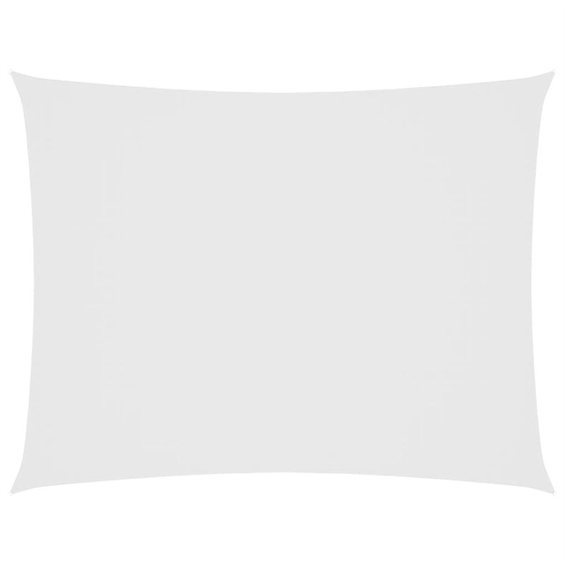 Red Cup Living vidaXL Voile d'ombrage rectangulaire en tissu Oxford Blanc 3 x 4 m