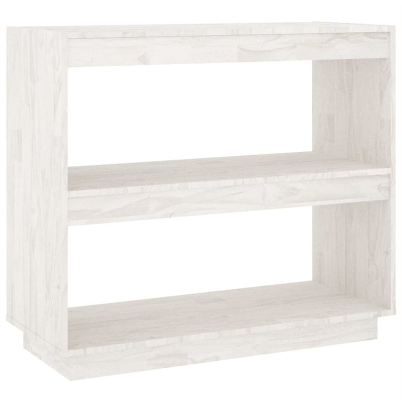 vidaXL Bois de Pin Massif Bibliothèque Etagère à Livres Armoire de Rangement Etagère sur Pied Meuble de Rangement Bureau Salon B