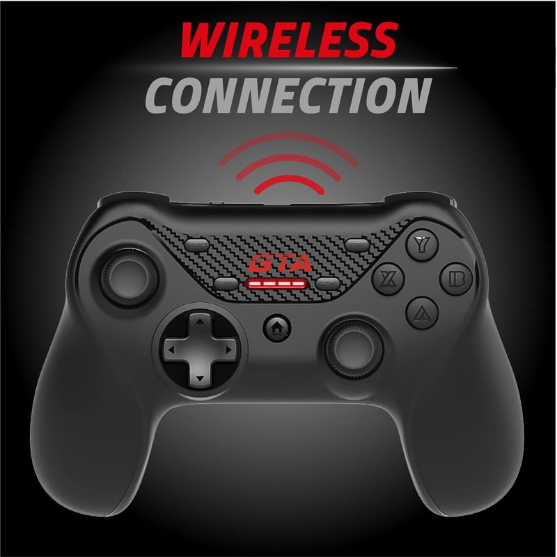Image secondaire de ADVANCE GTA - Manette PC Sans Fil - COMPATIBLE PS3/PC et ANDROID TV - Manette de Jeu Ergonomique avec joystick Asymétrique - Fon