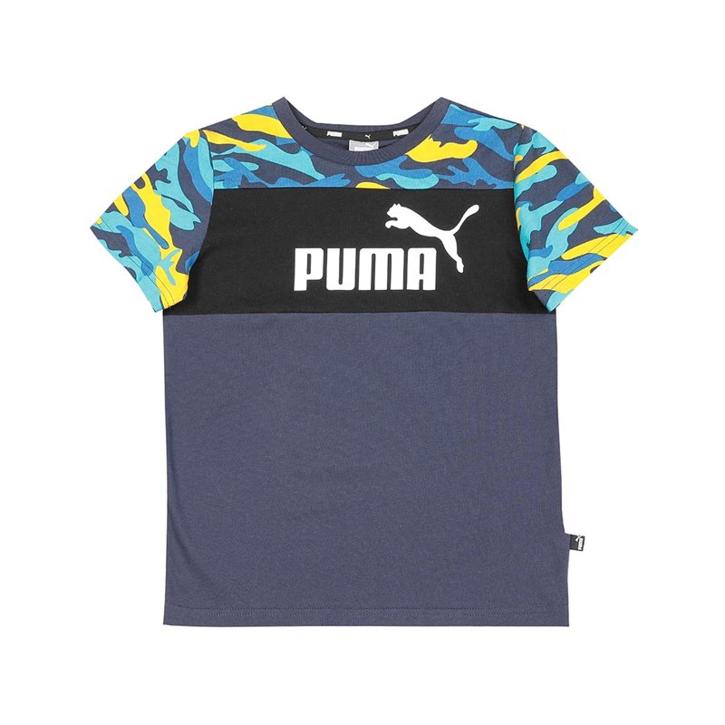PUMA Ess+ Camo Tee T-Shirt, Nuit Parisienne, 12 años Mixte bébé