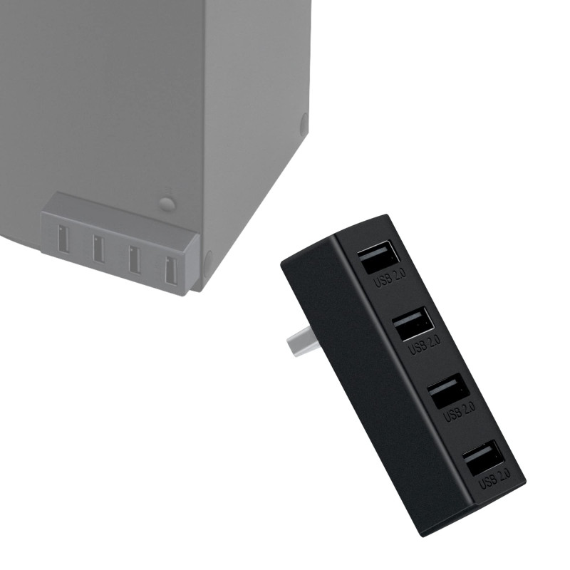 Mcbazel Hub USB 2.0 à 4 ports pour Xbox Series X/S, adaptateur d'extension portable haute vitesse compatible avec console Xbox S