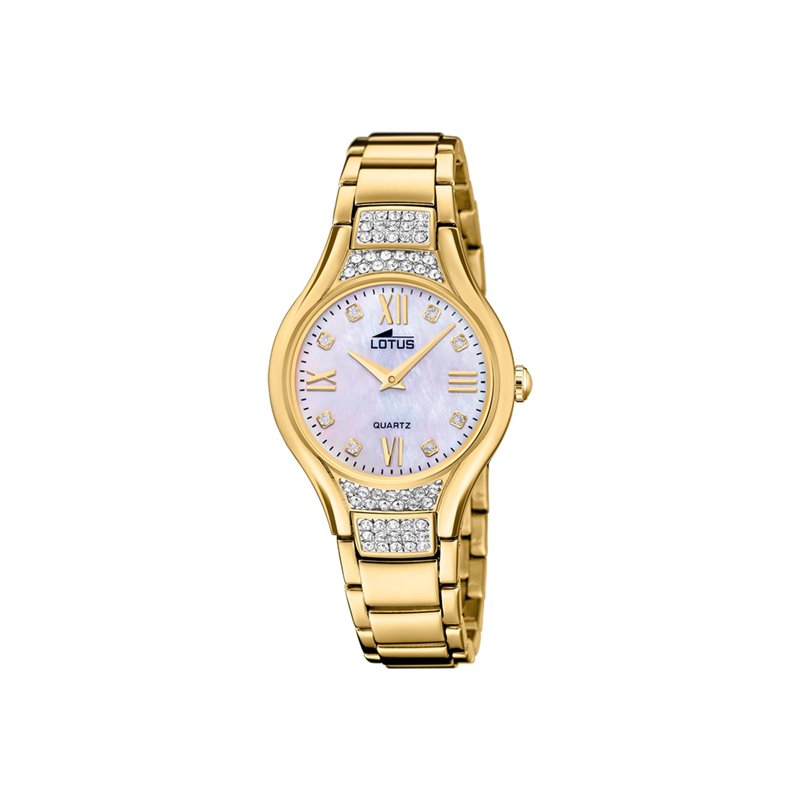 Lotus Montre, Femme, Méta Dorée Strass