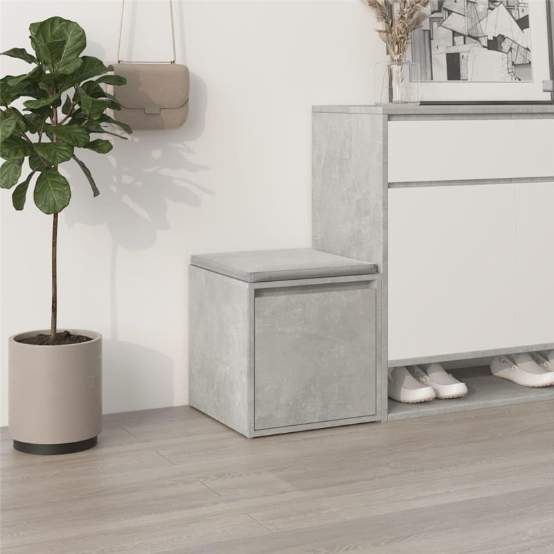 Image secondaire de Tiroir boîte Gris béton 40,5x40x40 cm Bois d'ingénierie
