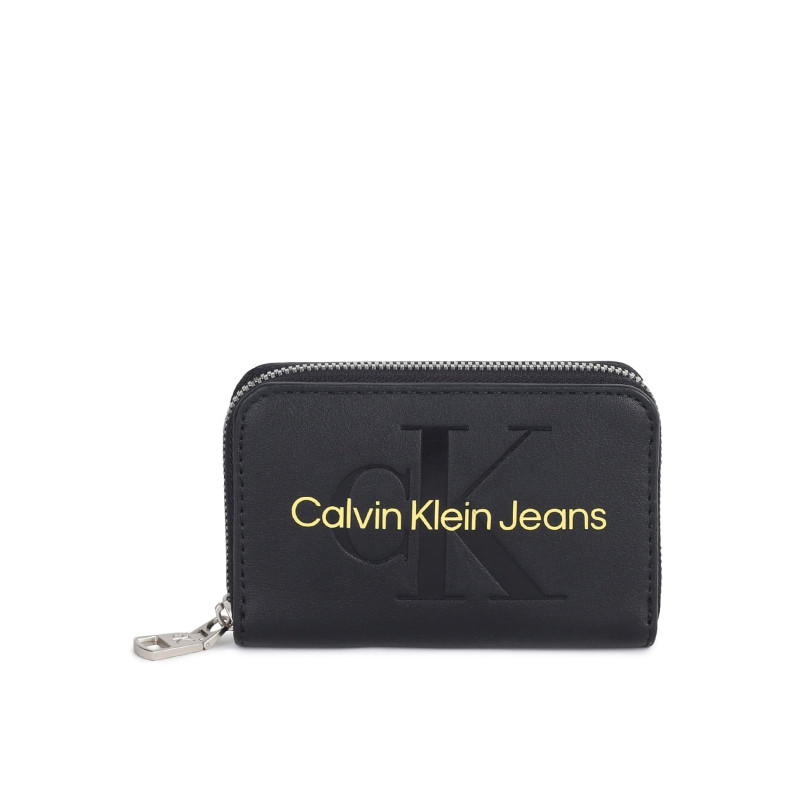 Calvin Klein Porte - monnaie en cuir PU à logo embossé Femme