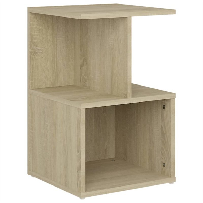 Comodino Rovere Sonoma 35x35x55 cm in Truciolato