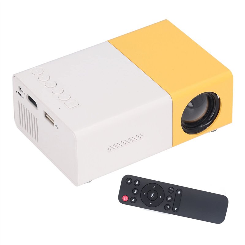 Tbest Projecteur Video, Projecteur,Rprojecteur 4K, Projecteur 16 9, Projecteur Portable 24 À 60 Pouces Résolution 192080 Project