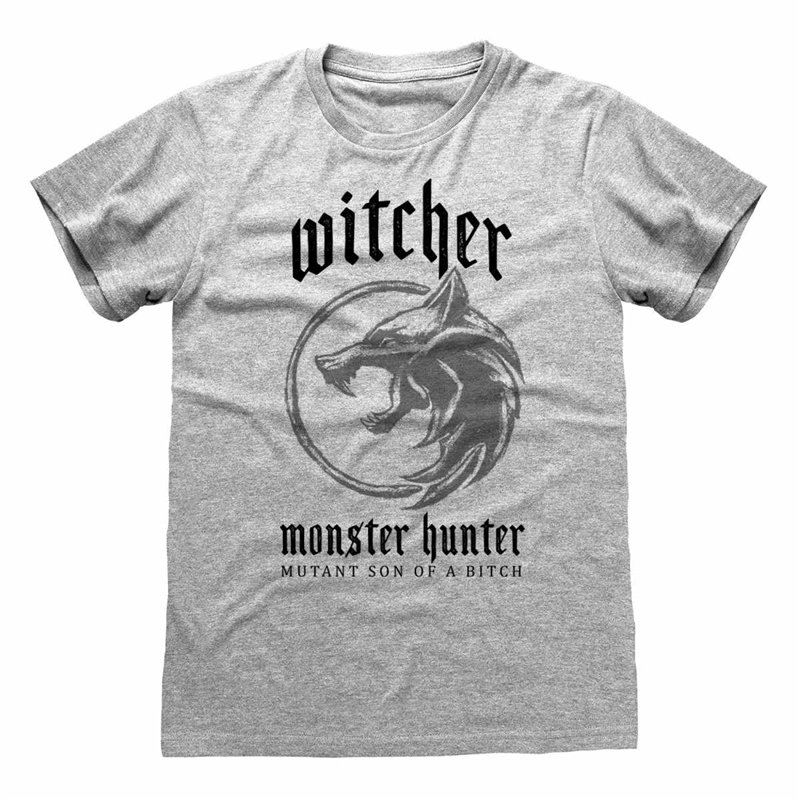 Heroes Inc T-Shirt The Witcher emblème école du Loup Taille L
