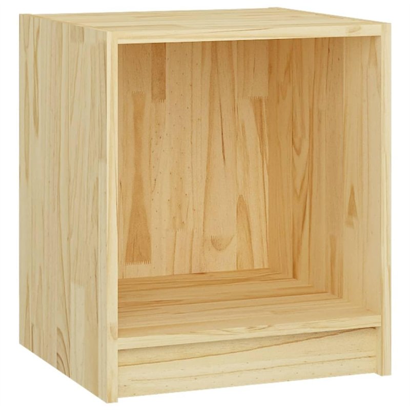 vidaXL Bois de Pin Massif Table de Chevet Table de Nuit Armoire de Chevet Armoire de Lit Chambre à Coucher Maison Intérieur 35,5