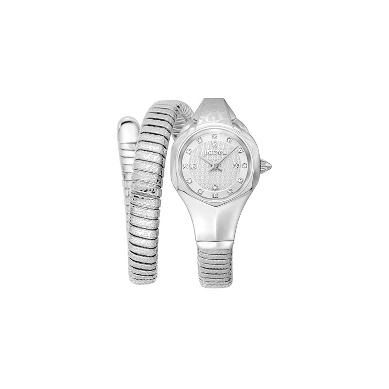 Just Cavalli Femme Analogique Quartz Montre avec Bracelet en Acier Inoxydable JC1L270M0015