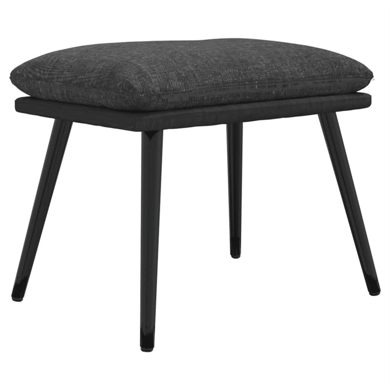 vidaXL Repose-Pied Pouf de Salon Tabouret de Canapé Meuble de Salle de Séjour Tabouret de Salon Gris Foncé 45x29,5x35 cm Tissu e