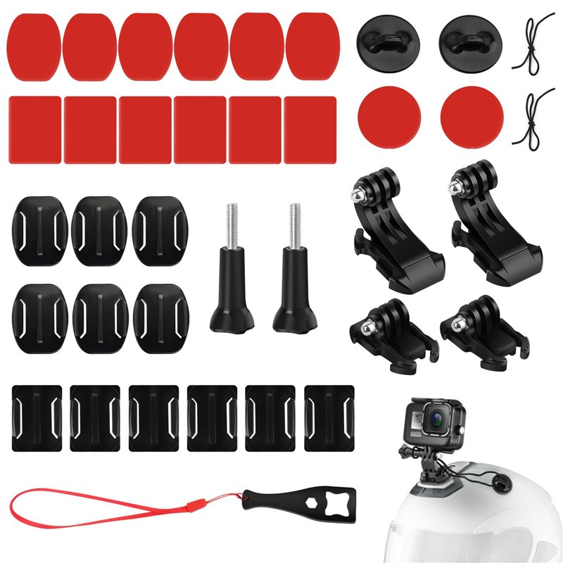 Fixations Adhésives Incurvées, Support de Fixation pour Casque de Moto, Support de Fixations de GoPro, Casque Support de Fixatio