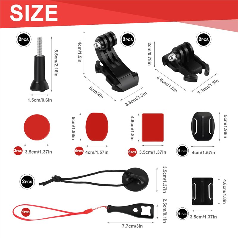 Image secondaire de Fixations Adhésives Incurvées, Support de Fixation pour Casque de Moto, Support de Fixations de GoPro, Casque Support de Fixatio