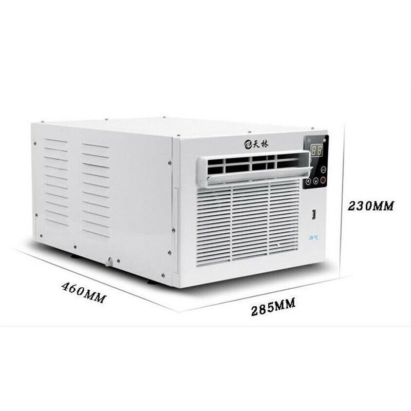 Image secondaire de Mini climatiseur mobile 750W climatiseur encastrable Climatiseur de type fenêtre avec télécommande Outils de refroidissement pou