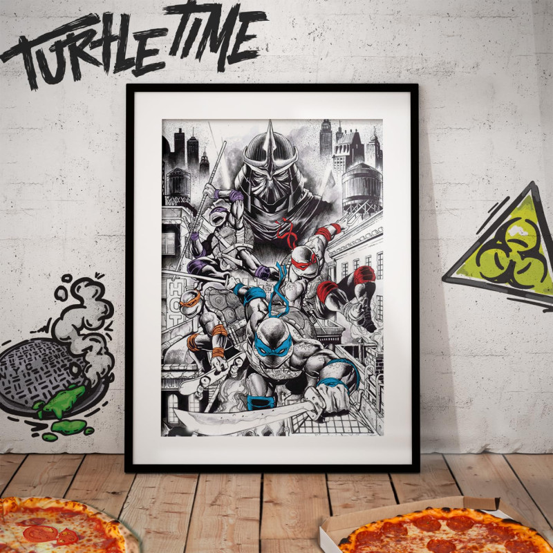 Image secondaire de FaNaTtik Teenage Mutant Ninja Turtles Édition limitée 40e anniversaire Art Print
