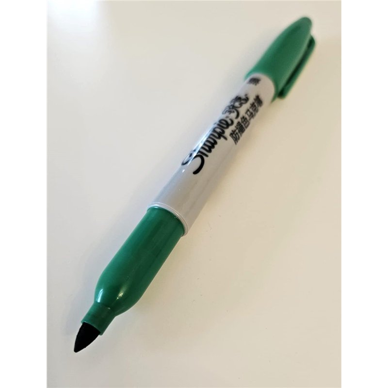 Image secondaire de Sharpie Lot de 12 marqueurs permanents à pointe fine pour métal, papier et plastique Vert