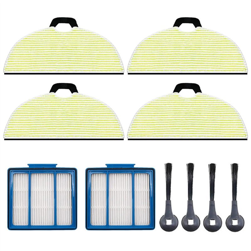 ZEMNLO Brosse latérale avec filtres, tampons de Nettoyage, for Shark, for aspirateur Robot RV2001WD AV2001WD, pièces de Rechange