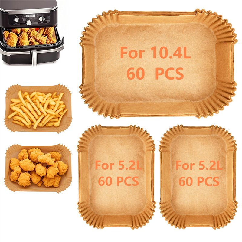 180PCS Papier cuisson air fryer pour friteuse à air pour Ninja Foodi Flex 10.4 L AF500EU,Résistant à la chaleur, à l'huile, Papi
