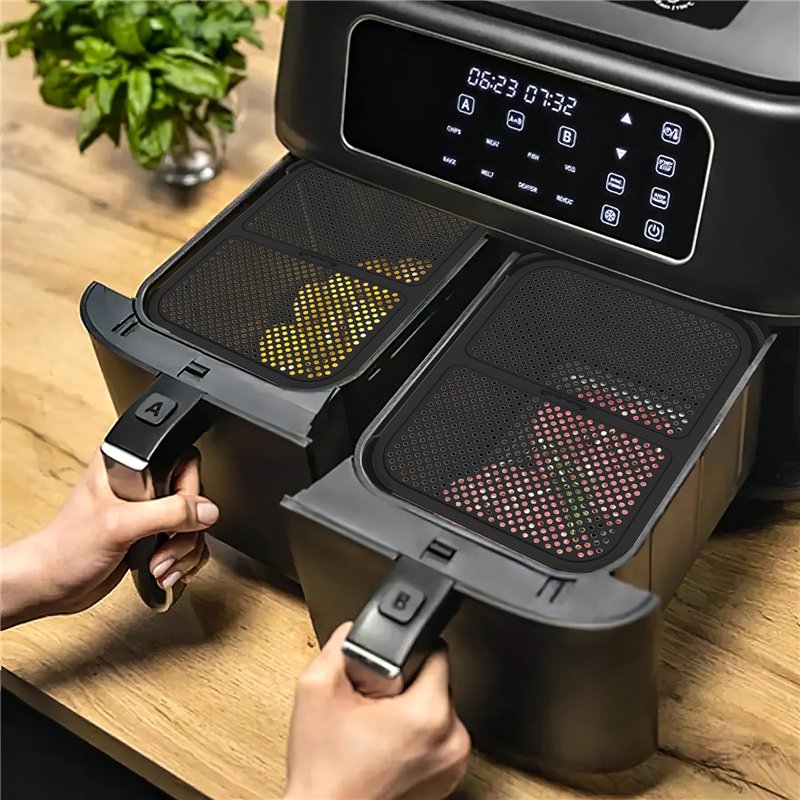 Image secondaire de Anti-éclaboussures Accessoires pour Air Fryer Ninja 2 Pièces,Grille Anti Projection pour Air Fryer Ninja Réutilisable Silicone p