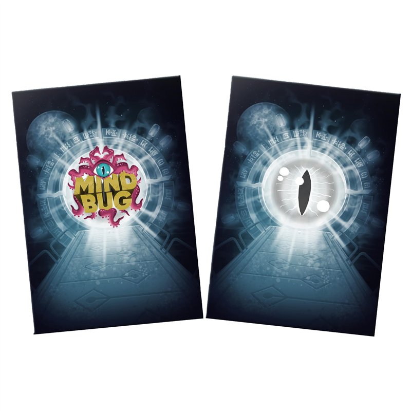 Mindbug Lot de 65 pochettes sans acide avec 5 motifs spéciaux Mindbug pour cartes 63 x 88 mm Ghost Galaxy