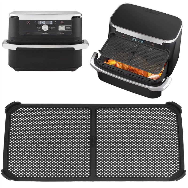 Grille Anti Projection pour Air Fryer Ninja 10,4 L AF500EU - Protection en Silicone Réutilisable pour Friteuse à Air Chaud, Prot
