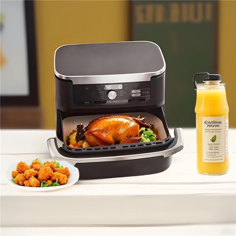 Image secondaire de 180PCS Papier cuisson air fryer pour friteuse à air pour Ninja Foodi Flex 10.4 L AF500EU,Papier cuisson air fryer pour ninja 10.